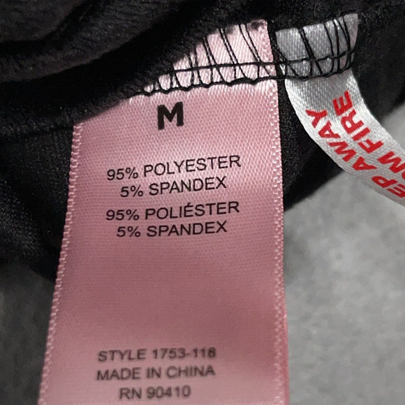 Juicy Couture Black Velour Logo Cropped Hoodie Size Medium Y2K Style - Picture 11 of 13